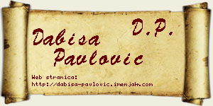 Dabiša Pavlović vizit kartica